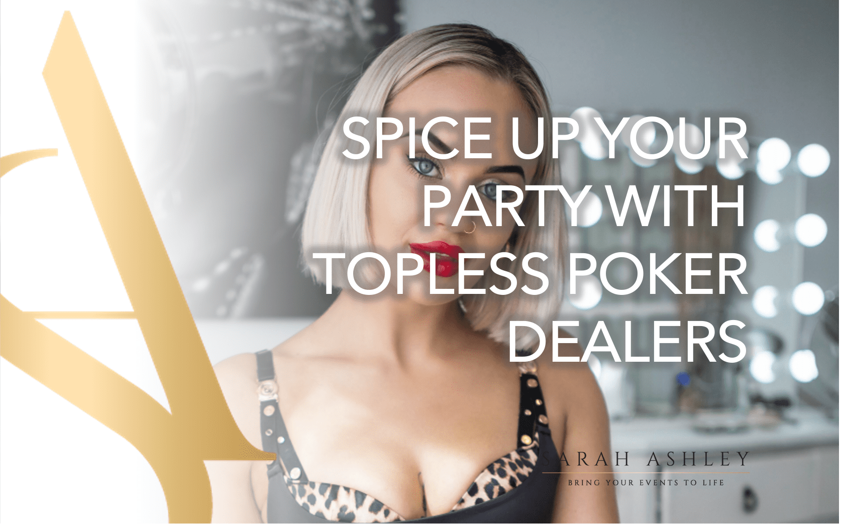 Spice Up Your Party With Topless Poker Dealers! Sarah Ashley